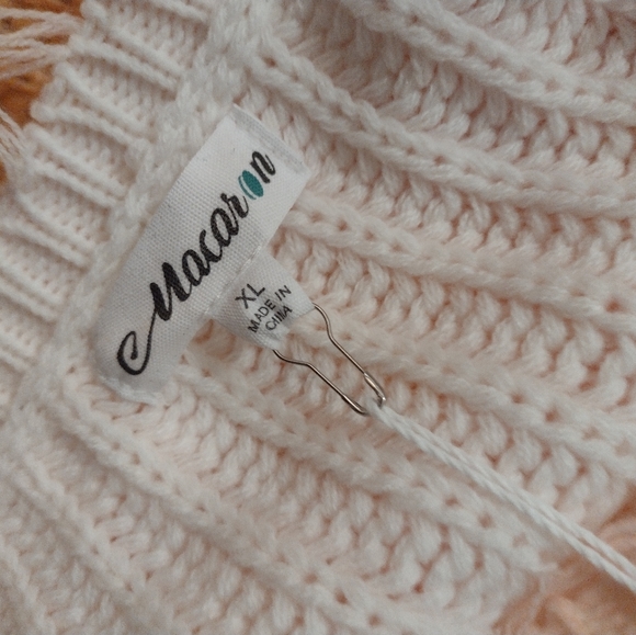 Val Marie ombre frayed edge sweater is a great burst if color and Trend - Picture 10 of 13